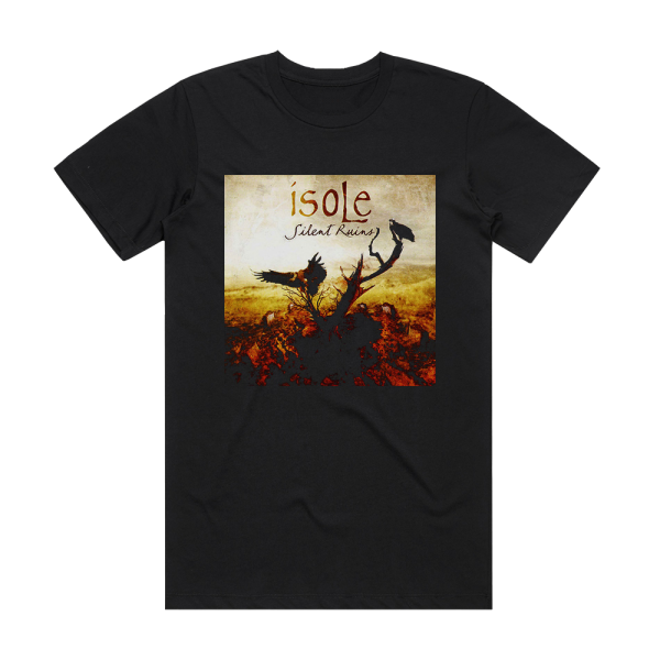 Isole Silent Ruins Album Cover T-Shirt Black