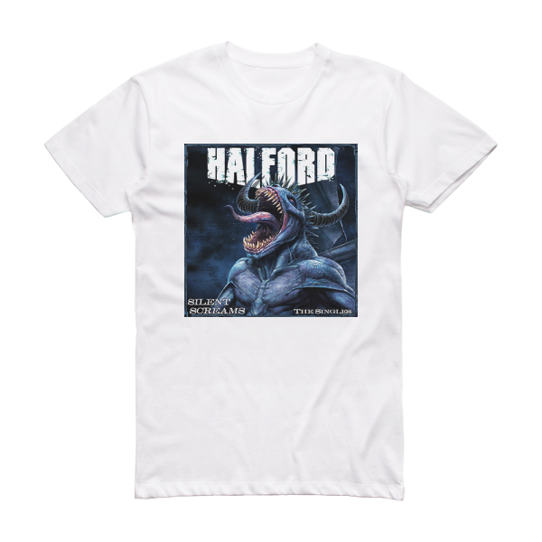 Halford Silent Screams Album Cover T-Shirt White