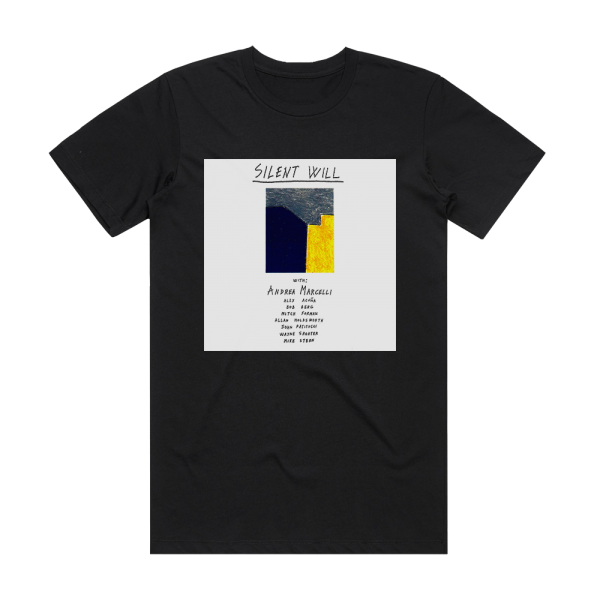 Andrea Marcelli Silent Will Album Cover T-Shirt Black
