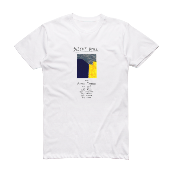 Andrea Marcelli Silent Will Album Cover T-Shirt White