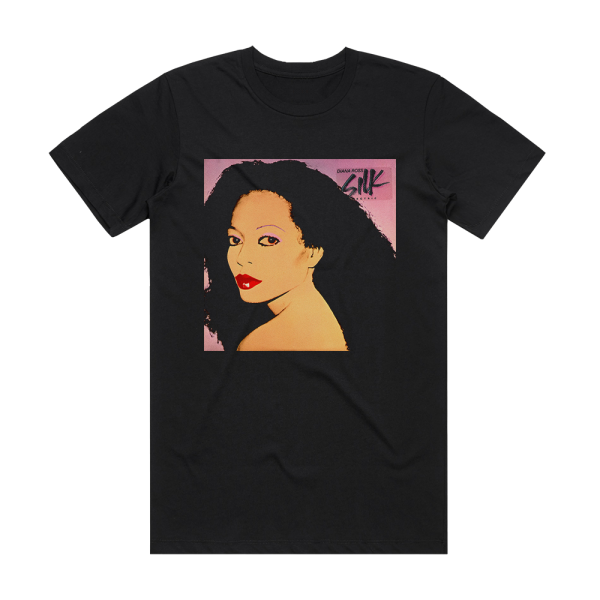 Diana Ross Silk Electric Album Cover T-Shirt Black