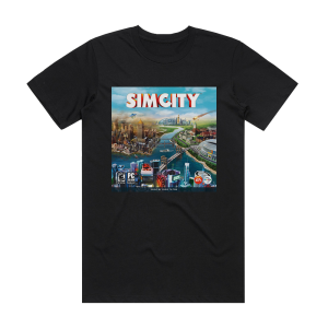Chris Tilton Simcity Album Cover T-Shirt Black