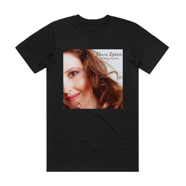 Halie Loren Simply Love Album Cover T-Shirt Black