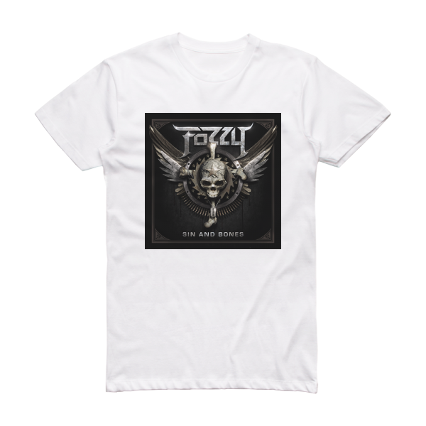 Fozzy Sin And Bones Album Cover T-Shirt White