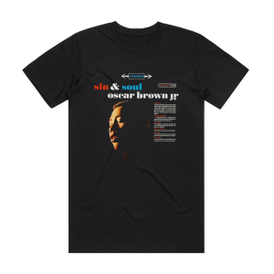 Oscar Brown Jr Sin Soul Album Cover T-Shirt Black
