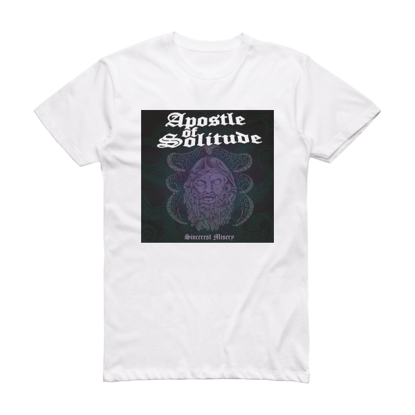 Apostle of Solitude Sincerest Misery Album Cover T-Shirt White