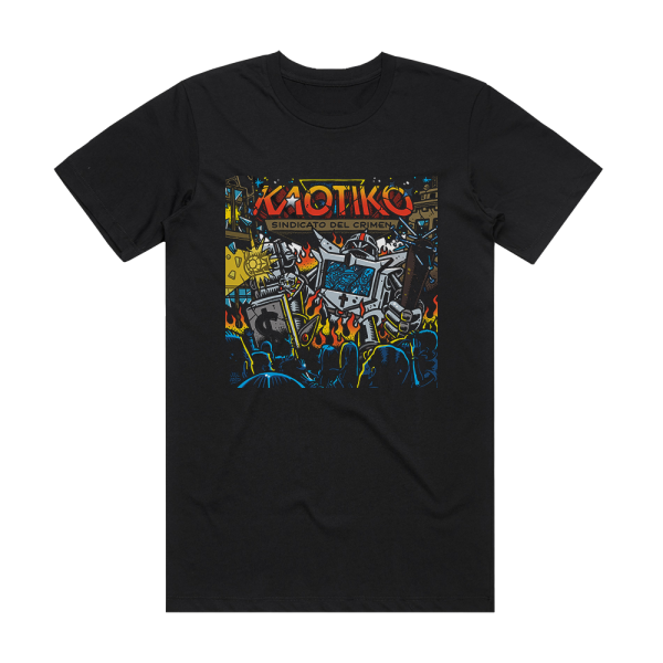 Kaotiko Sindicato Del Crimen Album Cover T-Shirt Black