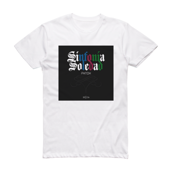 Panda Sinfona Soledad Album Cover T-Shirt White