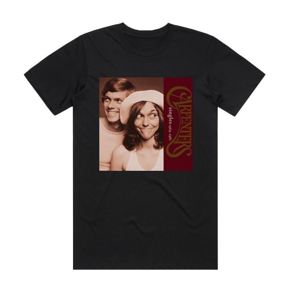 Carpenters Singles 1969 1981 Album Cover T-Shirt Black