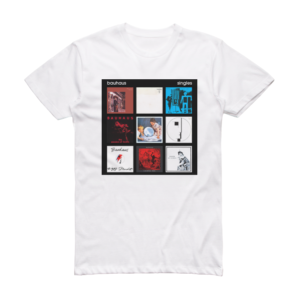 Bauhaus Singles Album Cover T-Shirt White