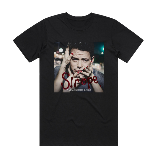 Alejandro Sanz Sirope Album Cover T-Shirt Black
