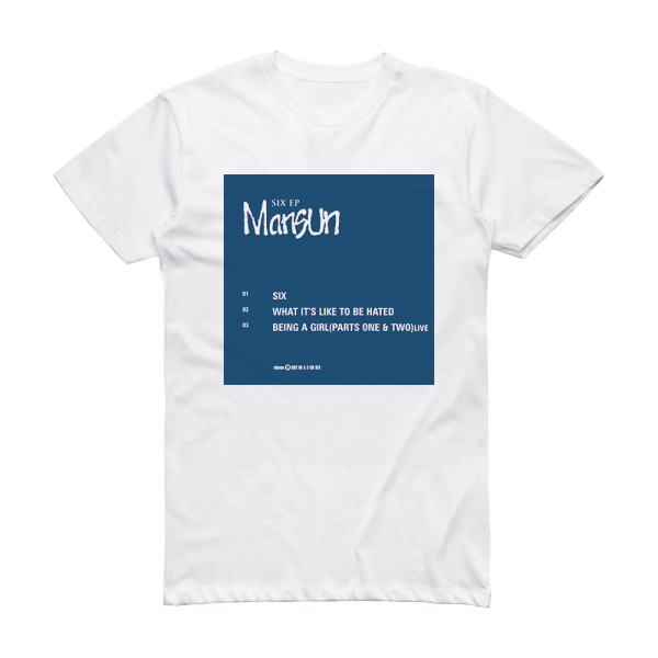 Mansun Six 2 Album Cover T-Shirt White