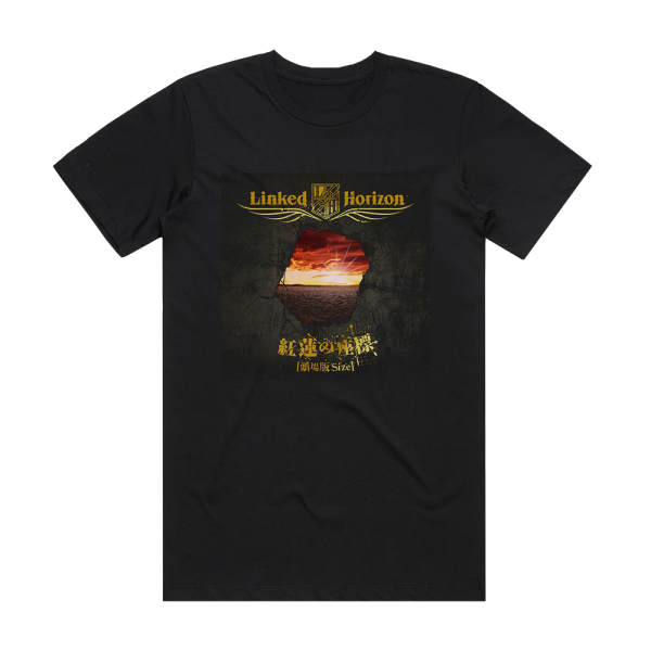 Linked Horizon Size 1 Album Cover T-Shirt Black