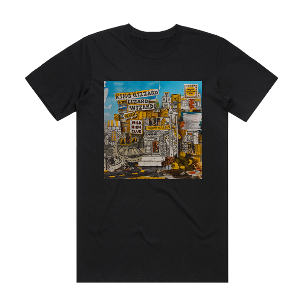King Gizzard and the Lizard Wizard Sketches Of Brunswick East Album Cover T-Shirt Black