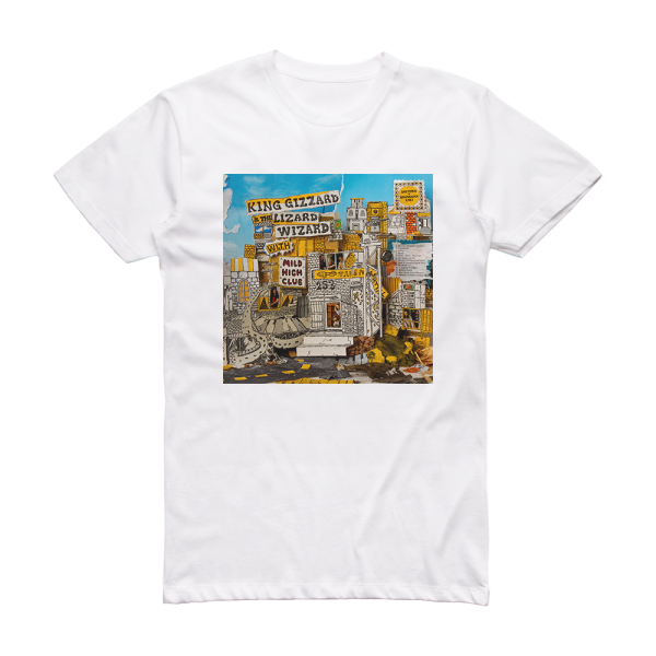 King Gizzard and the Lizard Wizard Sketches Of Brunswick East Album Cover T-Shirt White