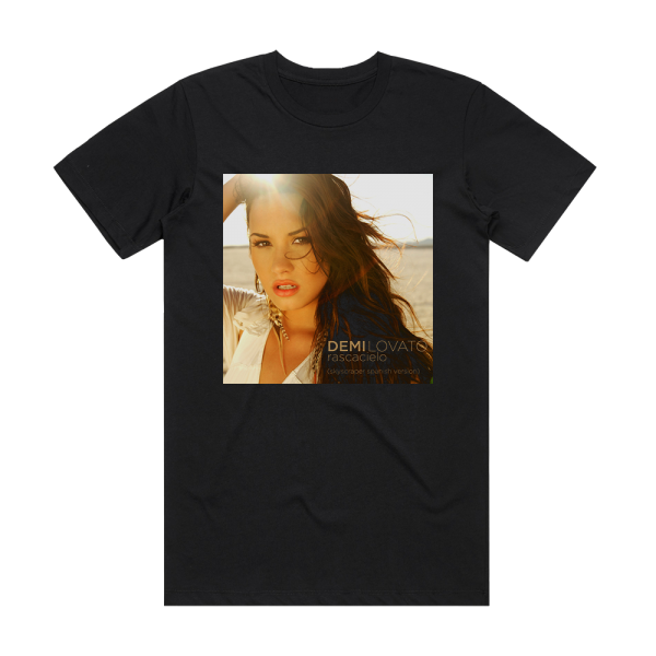 Demi Lovato Skyscraper 1 Album Cover T-Shirt Black