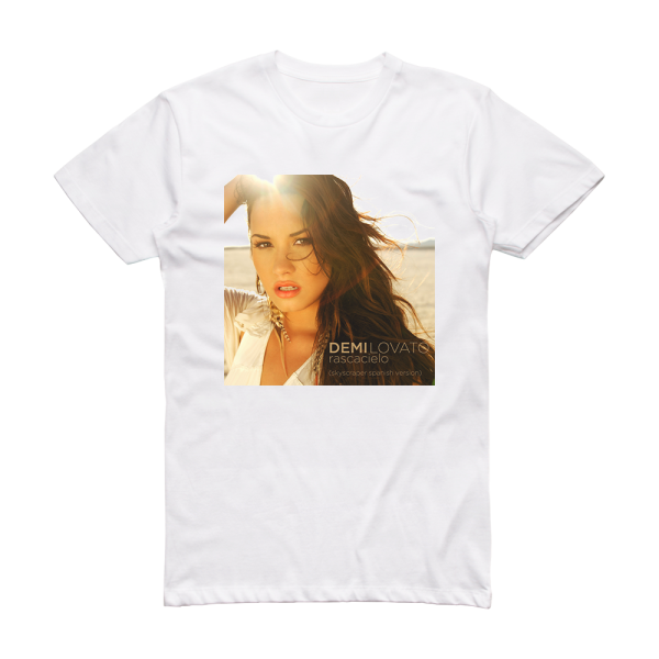 Demi Lovato Skyscraper 1 Album Cover T-Shirt White