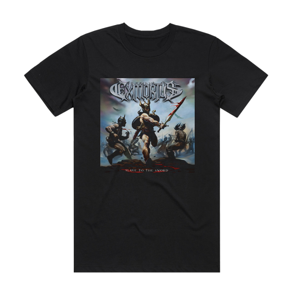 Exmortus Slave To The Sword Album Cover T-Shirt Black