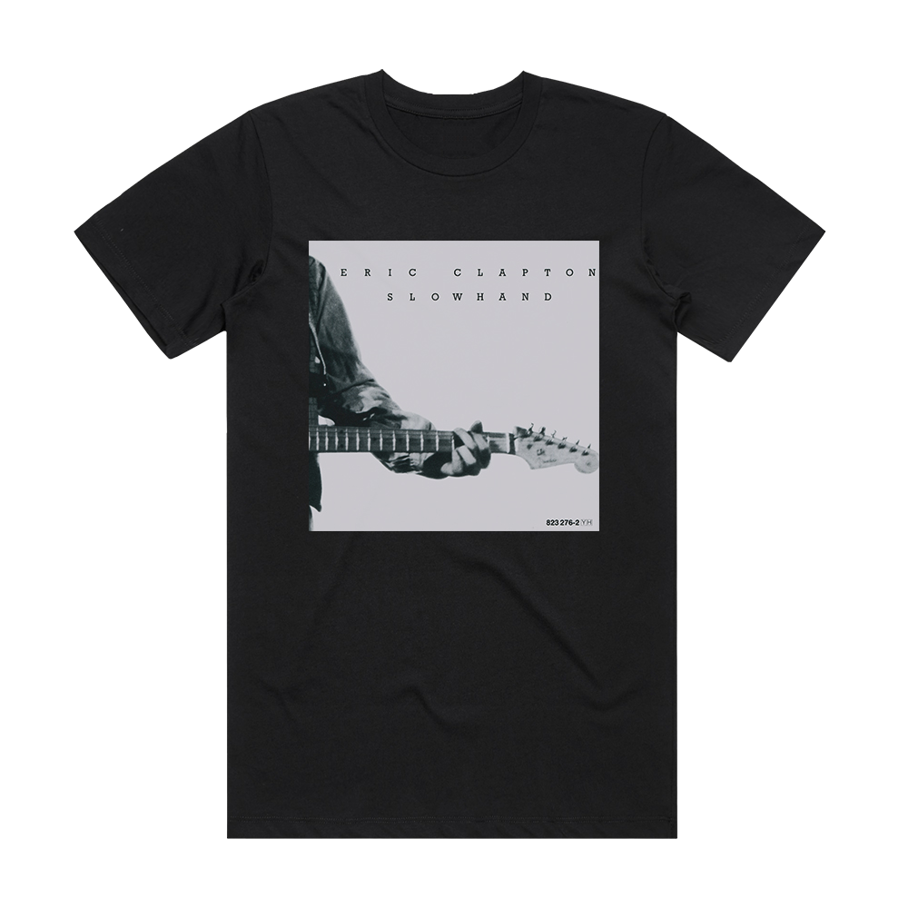 Eric Clapton Slowhand Album Cover T-Shirt Black – ALBUM COVER T-SHIRTS