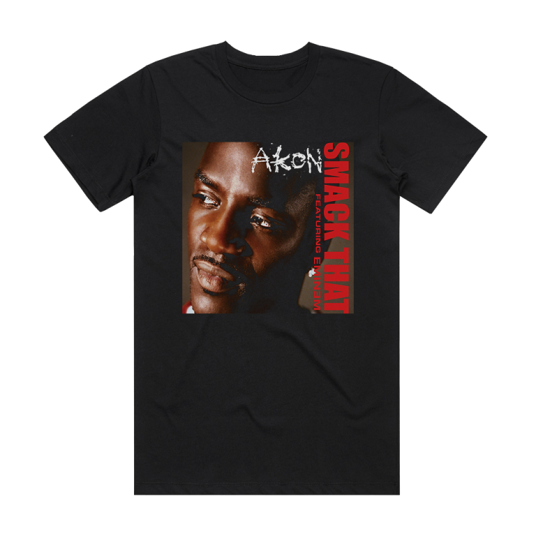 Akon Smack That 2 Album Cover T-Shirt Black – ALBUM COVER T-SHIRTS