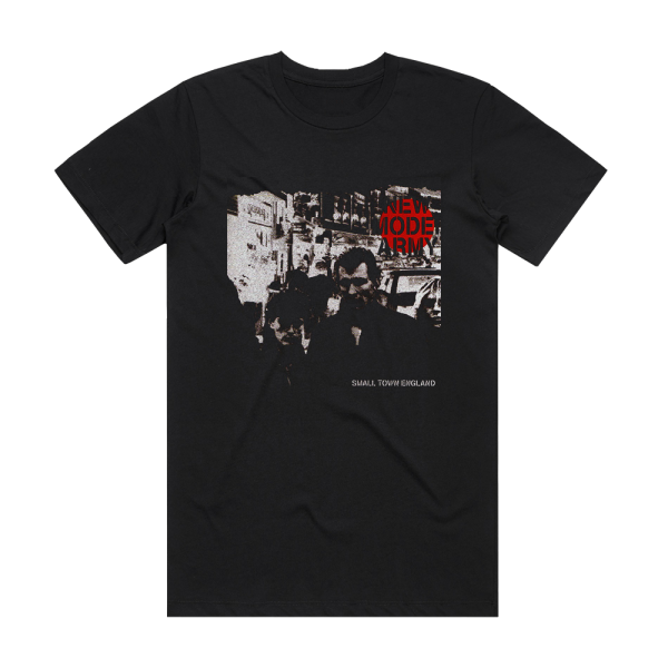 New Model Army Small Town England Album Cover T-Shirt Black