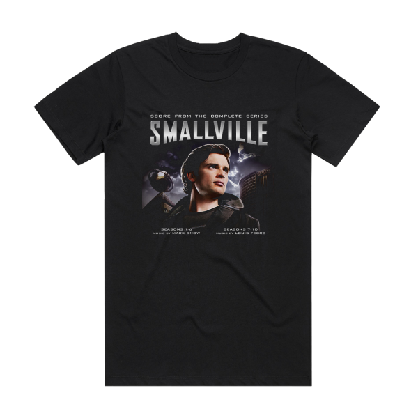 Mark Snow Smallville Score From The Complete Series Album Cover T-Shirt Black