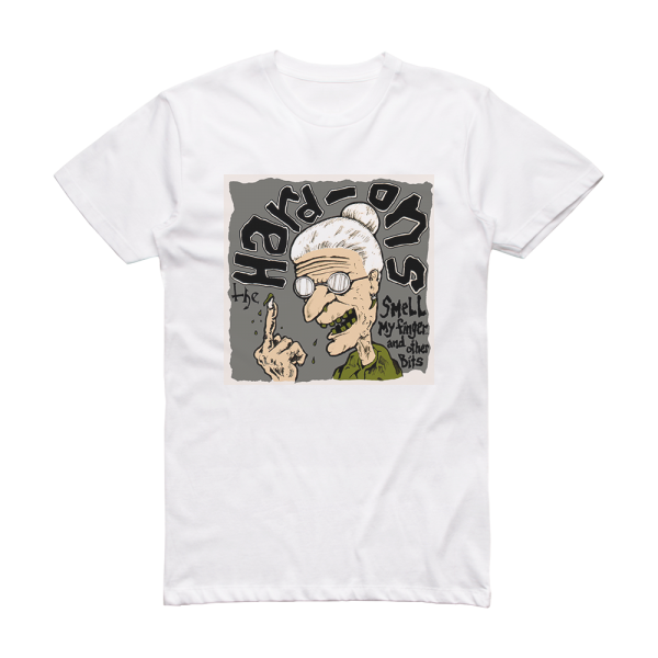 Hard‐Ons Smell My Finger Album Cover T-Shirt White