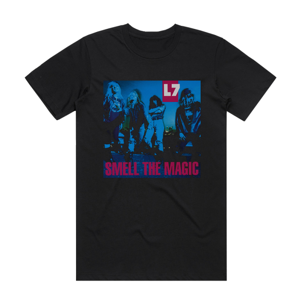 L7 Smell The Magic 1 Album Cover T-Shirt Black