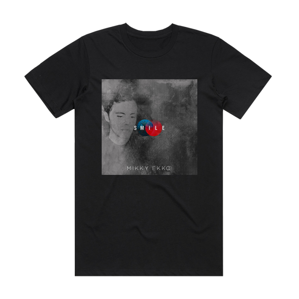 Mikky Ekko Smile Album Cover T-Shirt Black