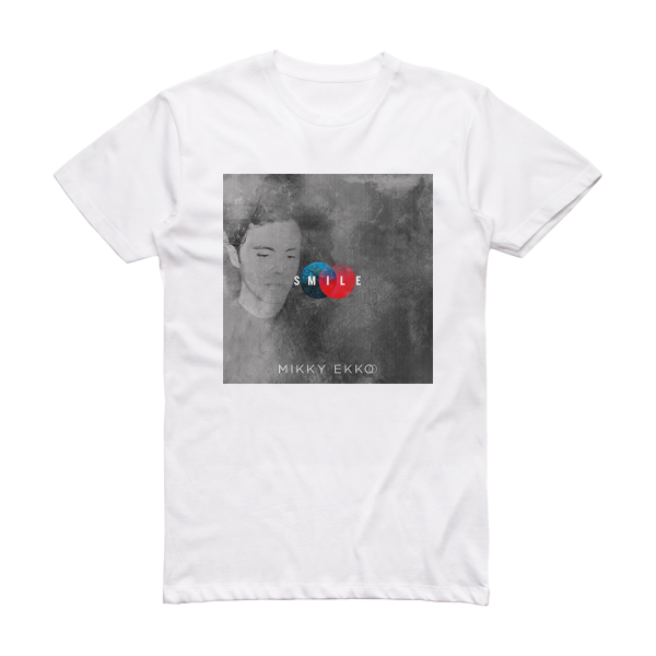 Mikky Ekko Smile Album Cover T-Shirt White