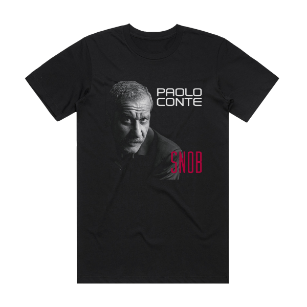 Paolo Conte Snob Album Cover T-Shirt Black
