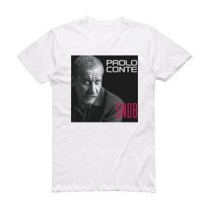 Paolo Conte Snob Album Cover T-Shirt White
