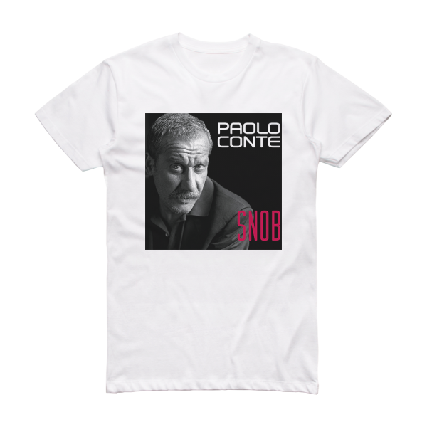 Paolo Conte Snob Album Cover T-Shirt White