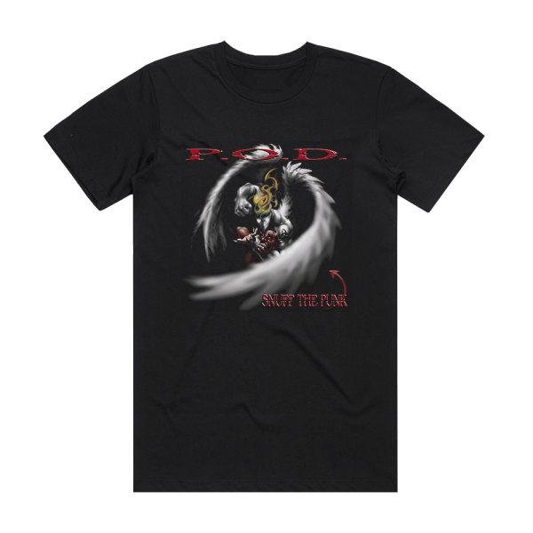 P O D Snuff The Punk Album Cover T-Shirt Black