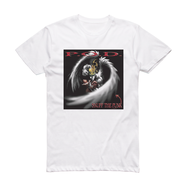 P O D Snuff The Punk Album Cover T-Shirt White
