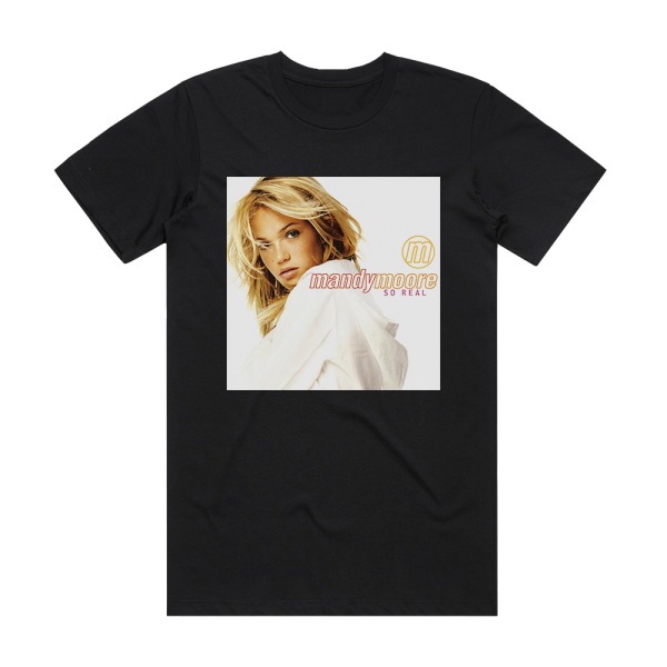 Mandy Moore So Real Album Cover T-Shirt Black