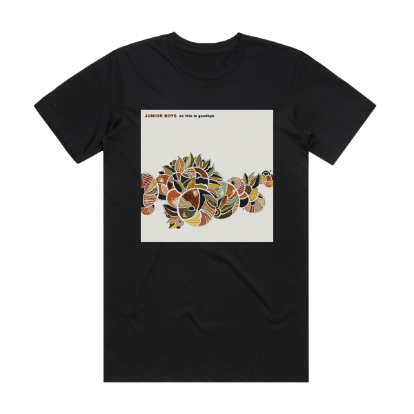 Junior Boys So This Is Goodbye Album Cover T-Shirt Black