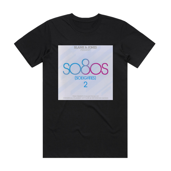 Blank and Jones So80S 2 Album Cover T-Shirt Black
