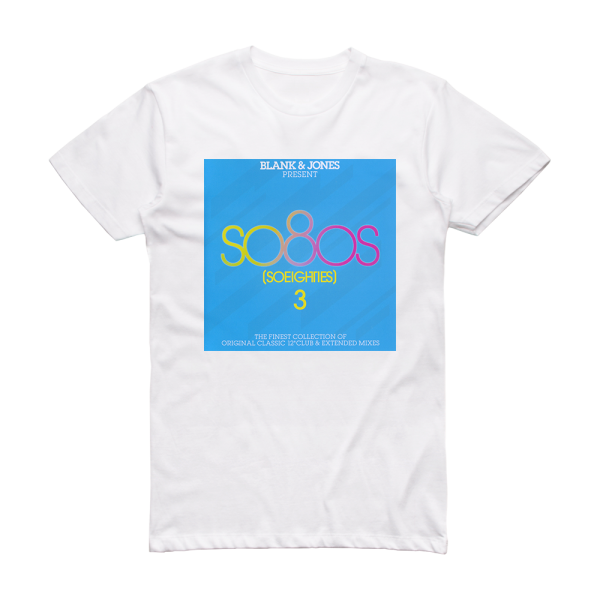 Blank and Jones So80S 3 Album Cover T-Shirt White