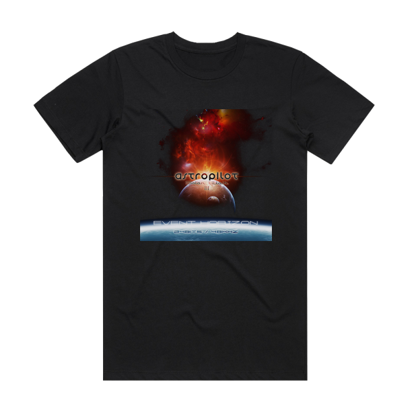AstroPilot Solar Walk 3 Event Horizon 2 Album Cover T-Shirt Black