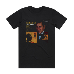 Chet Atkins Solid Gold 68 Album Cover T-Shirt Black