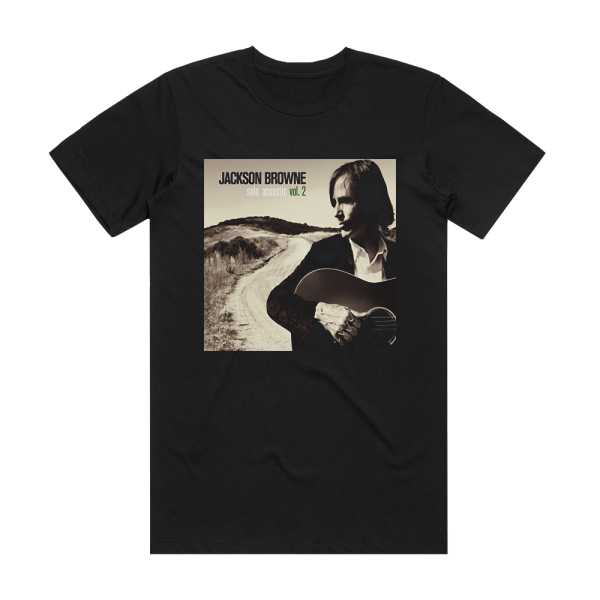 Jackson Browne Solo Acoustic Volume 2 Album Cover T-Shirt Black