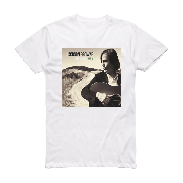 Jackson Browne Solo Acoustic Volume 2 Album Cover T-Shirt White