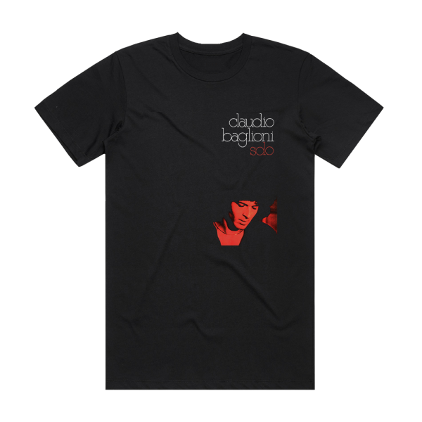 Claudio Baglioni Solo Album Cover T-Shirt Black