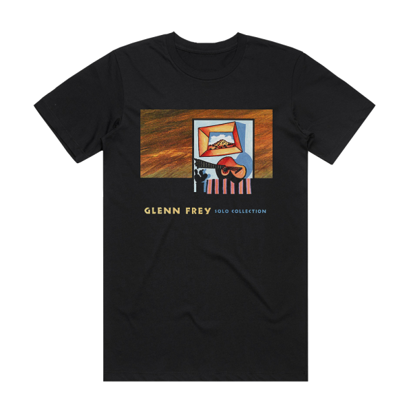 Glenn Frey Solo Collection Album Cover T-Shirt Black