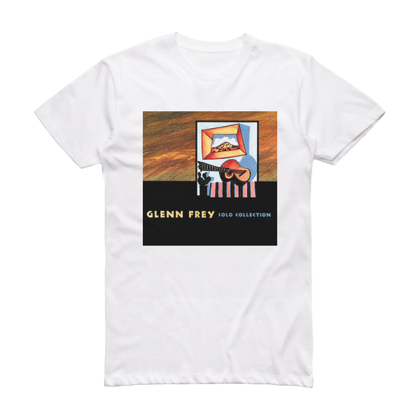 Glenn Frey Solo Collection Album Cover T-Shirt White