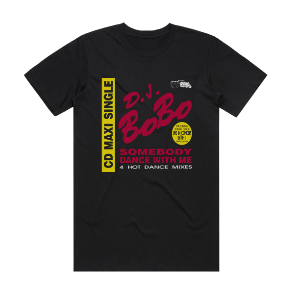 DJ BoBo Somebody Dance With Me Album Cover T-Shirt Black