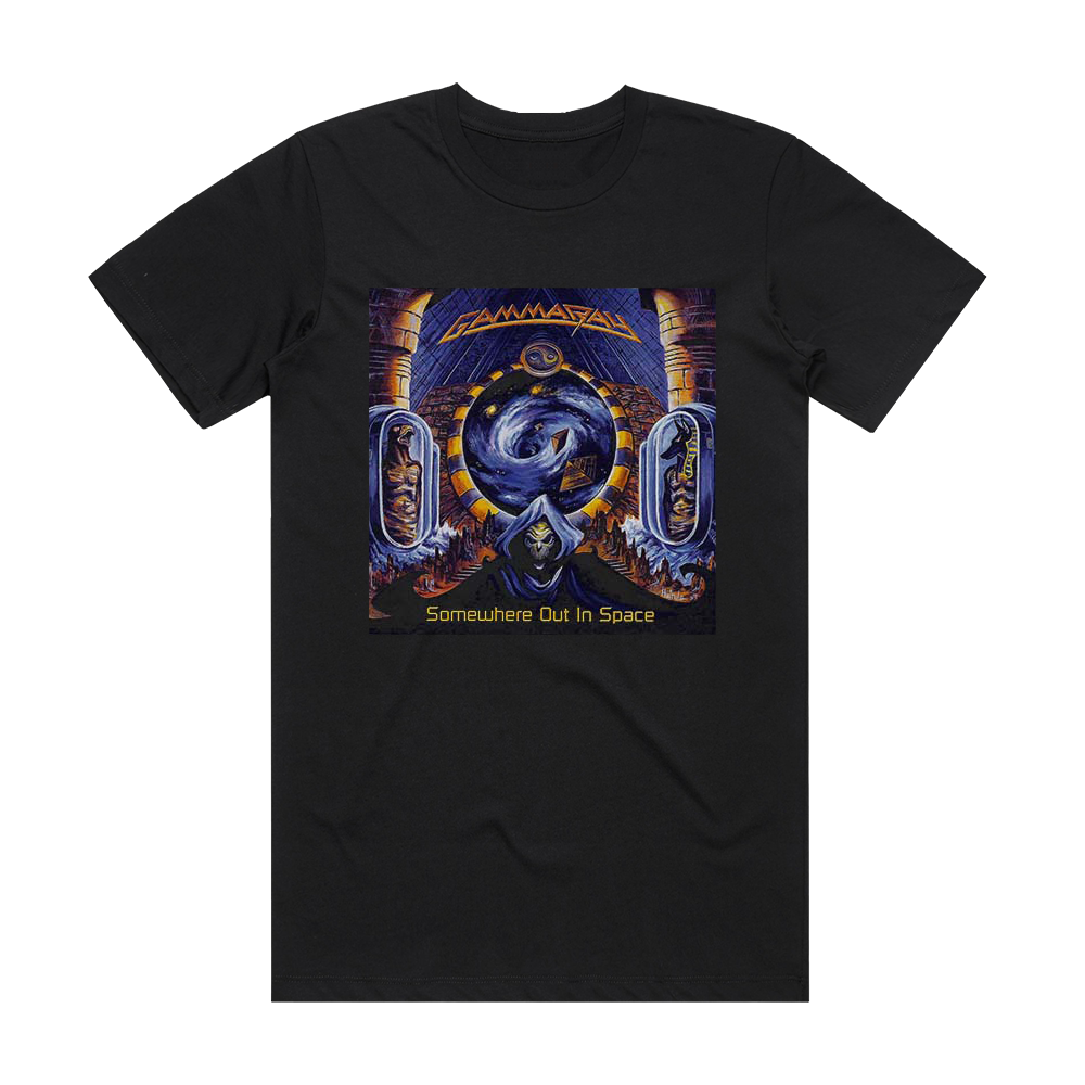 Gamma Ray Somewhere Out In Space Album Cover T-Shirt Black – ALBUM ...