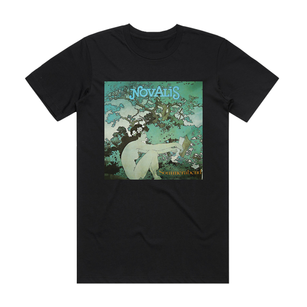 Novalis Sommerabend Album Cover T-Shirt Black