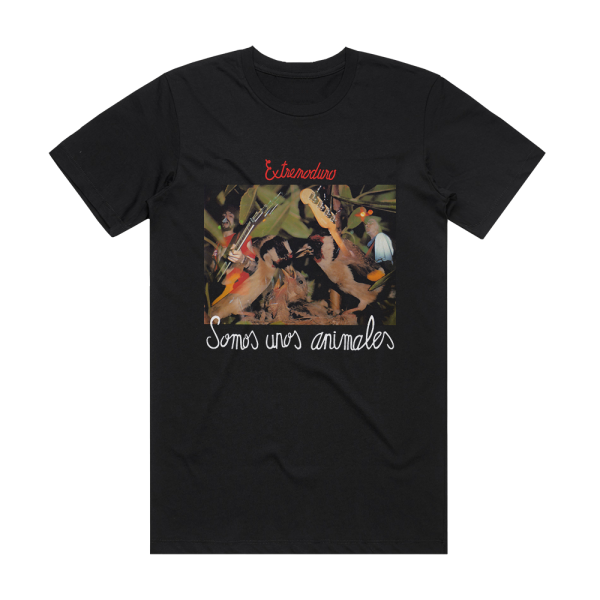 Extremoduro Somos Unos Animales Album Cover T-Shirt Black